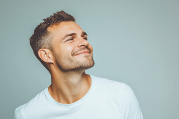 Obraz premium A close up of a man's face