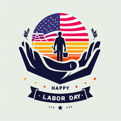 Labor day Free vector happy labor day usa background
