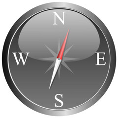 compass vector isolated on white background