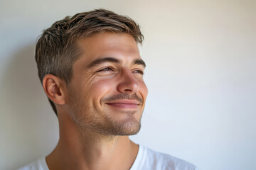 Obraz premium A close up of a man's face