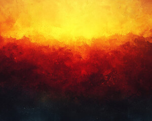 Fototapeta premium vibrant sunset gradient with rich red and orange tones merging into deep shadows, capturing the intensity and warmth of a fiery sky, ideal for dramatic backgrounds