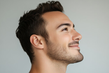 Obraz premium A close up of a man's face