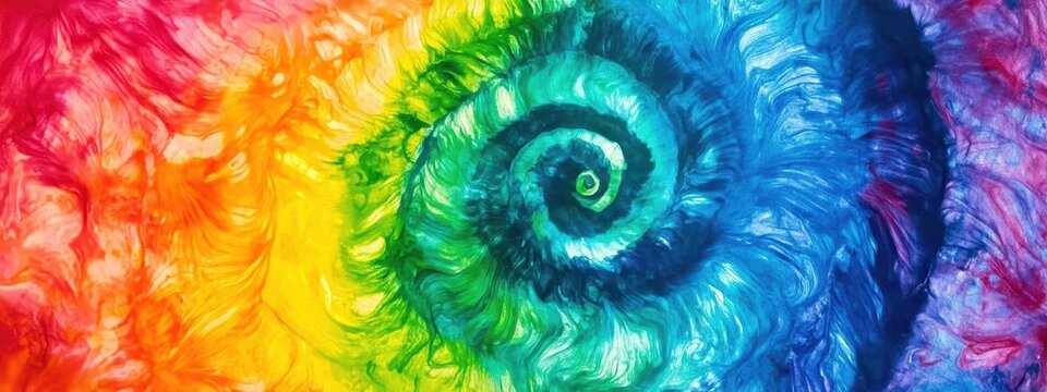 Dye tie pattern background rainbow color batik tye spiral psychedelic. Pattern dye texture tie print tiedye dyed swirl shirt abstract stripe watercolor effect blue seamless design fabric pastel art.