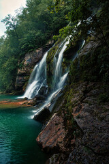 Obraz premium waterfall in the forest