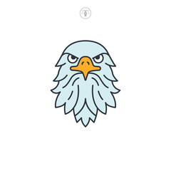 American Eagle icon symbol vector illustration isolated on white background