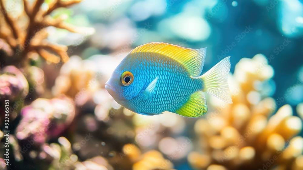 Canvas Prints yellow tang fish