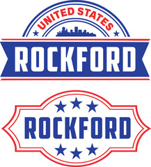 Rockford Illinois Vector Set
