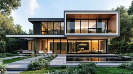 Modern Architecture with Pool