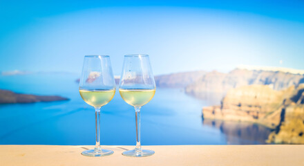 two glasses of wine