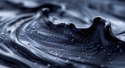 Black ferrofluid waves