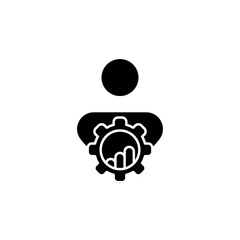 Business Analyst Icon - Professional Data Analysis, Financial Reporting, Operational Efficiency, Market Research, Corporate Strategy, Analytics, Economic Forecasting, Management Consulting