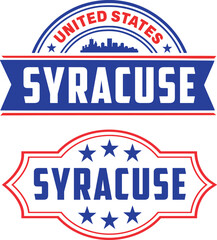 Syracuse New York Vector Set
