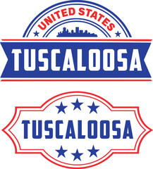 Tuscaloosa Alabama Vector Set