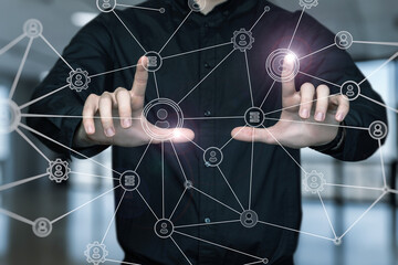 Virtual workflow on the network.