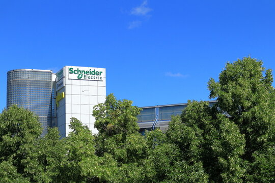 Office buildings one summer day. Fr&ouml;sunda, Solna, Sweden. 