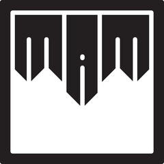 Curtain and Window Icon