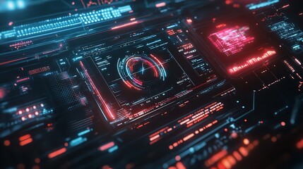 Digital Technology Abstract Background Hi-Tech Futuristic