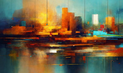 panorama of the city of moscow