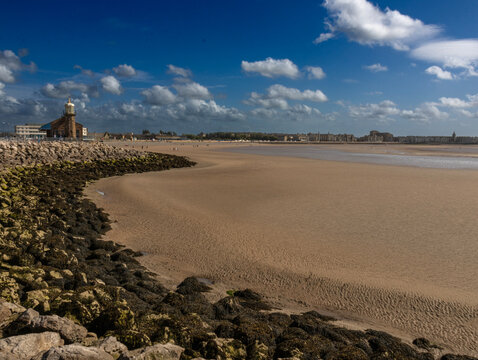 view of Morecambe beach