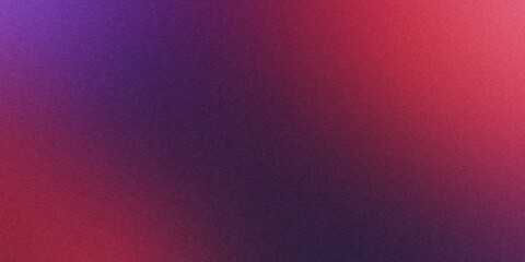 Grainy gradient background in red and purple color. dark color. noise texture. abstract purple-red gradient. background design.
