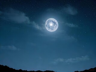 Fototapeta premium moon over sky
