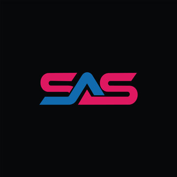 SAS letter logo design vector template