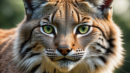 Obraz premium Close up portrait of a lynx