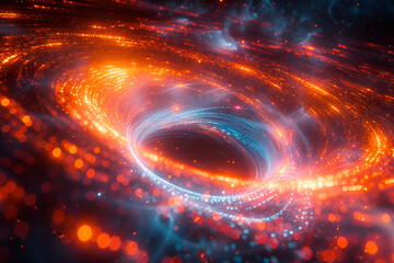 Obraz premium A galaxy with stars and galaxy in the background 
