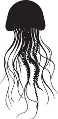 Jellyfish Silhouette Vector