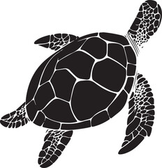 Fototapeta premium turtle tortoise silhouette vector