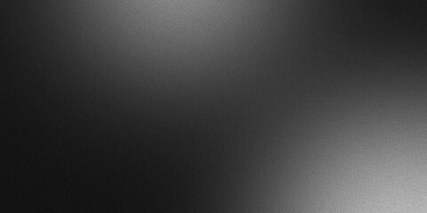 Black and gray smooth grainy gradient background design noise texture effect