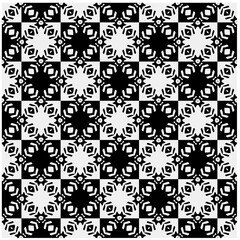 White background with black pattern. Seamless texture for fashion, textile design,  on wall paper, wrapping paper, fabrics and home decor. Simple repeat pattern.

