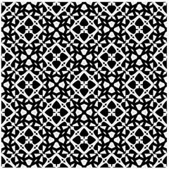 White background with black pattern. Seamless texture for fashion, textile design,  on wall paper, wrapping paper, fabrics and home decor. Simple repeat pattern.