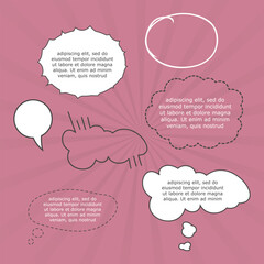 Comic speech bubble balloon expression explosion boom boom bang retro pop art graphic design vector formatt