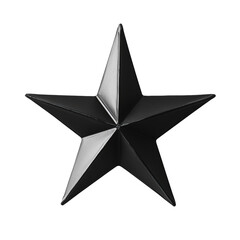 Obraz premium PNG Black star on white background