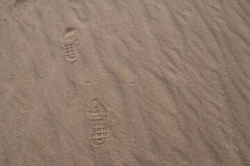 footprint in sand