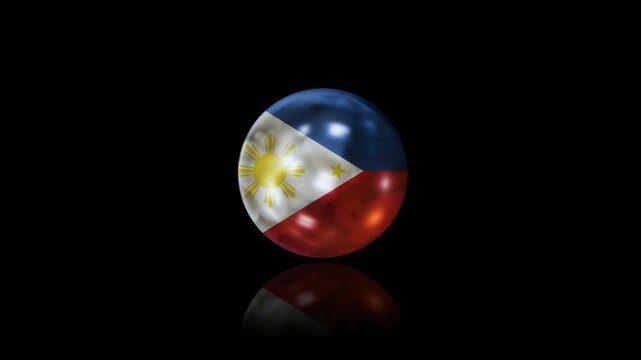 Phillipine flag with alpha channel	