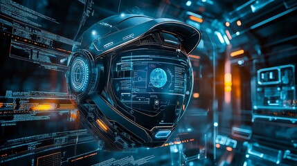 Virtual Reality: Futuristic VR Head-up Display Design