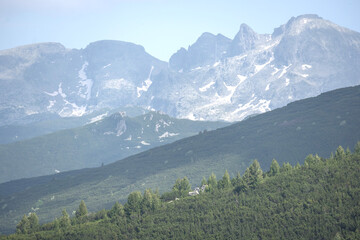 Obraz premium Rila Mountain around The Seven Rila Lakes, Bulgaria