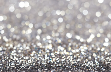 Radiant Silver Glitter Backdrop with Tiny Sparkles for a Shimmering Glamorous Effect