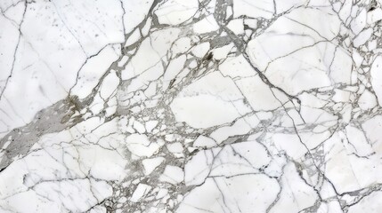 Obraz premium A close-up of polished white marble with subtle gray veining, showcasing its elegant and timeless beauty.