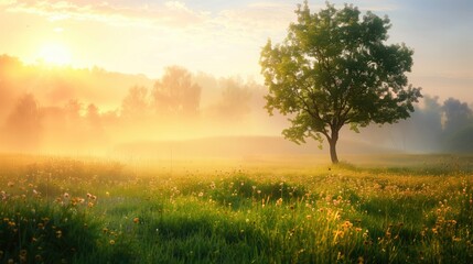 Obraz premium Free good morning scene wallpaper background photo