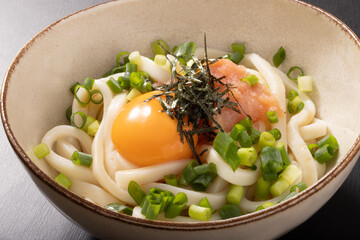 明太釜玉うどん