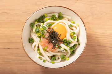 明太釜玉うどん