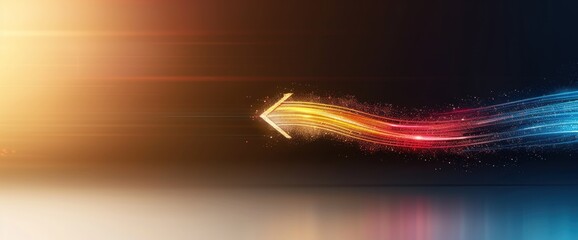 Vibrant abstract background illustrating business growth with plenty of copy space