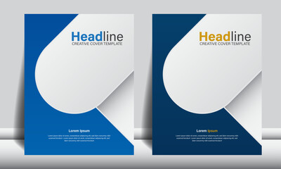 For your business a Professional business book cover flyer template, book design template, creative, corporate, modern business book cover layout
