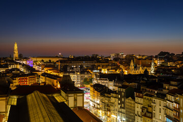 View of Porto, a coastal city in northwest Portugal known for its stately bridges and port wine production