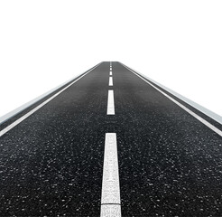 Road isolated over white background