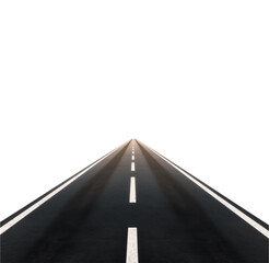 Road isolated over white background