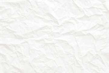 Obraz premium white crumpled paper background texture